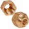 Everflow 3/8" x 1/4" Reducing Short Nut for Flare Pipe Fittings; Forged Brass F41FSR-3814 - alternate 3